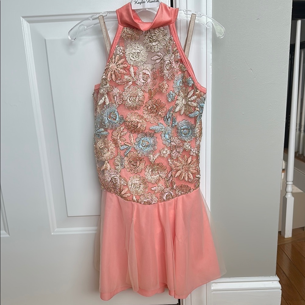 Floral Halter Dance Costume